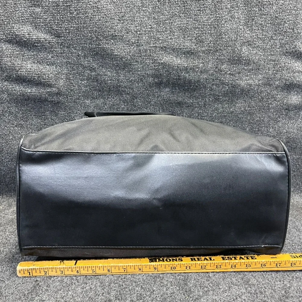 Sean John Mens Large Black Ballistic Nylon Duffle Travel Bag Carry On Weekender